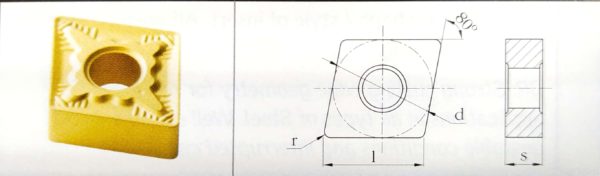 Inserto CNMG 321-QM // CNMG 090304-QM GP1225