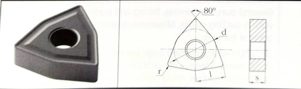 Inserto WNMG 432-UK // WNMG 080408-UK GK1125